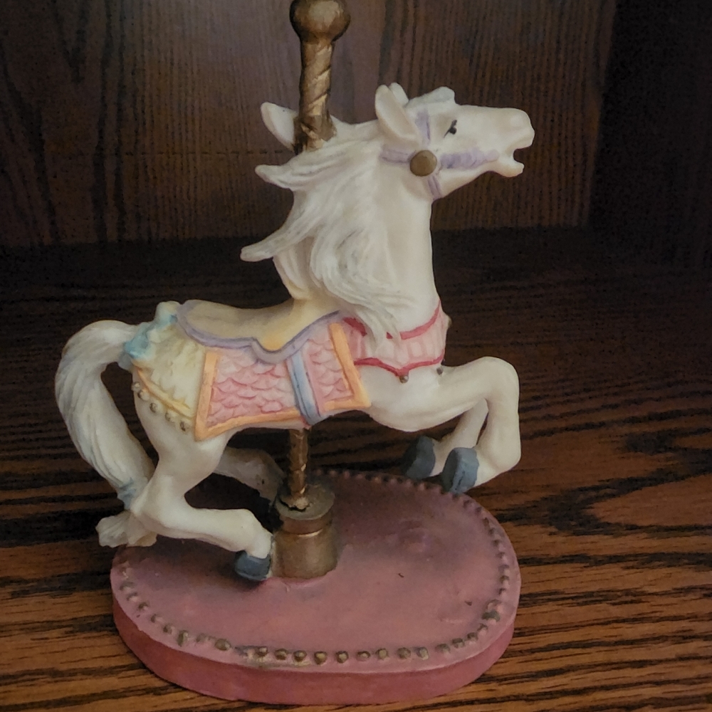 Carousel Horse- Pink Base